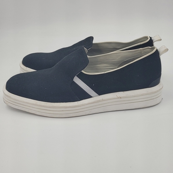 Franco Sarto Womens Black Canvas Maldives Slip-On Sneaker Size 7 - Picture 8 of 11
